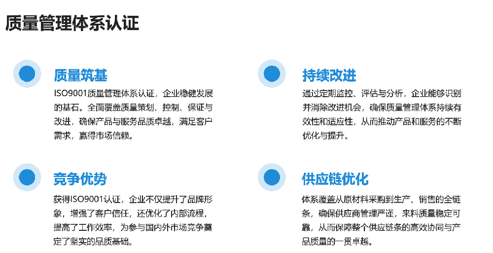 质量管理体系认证