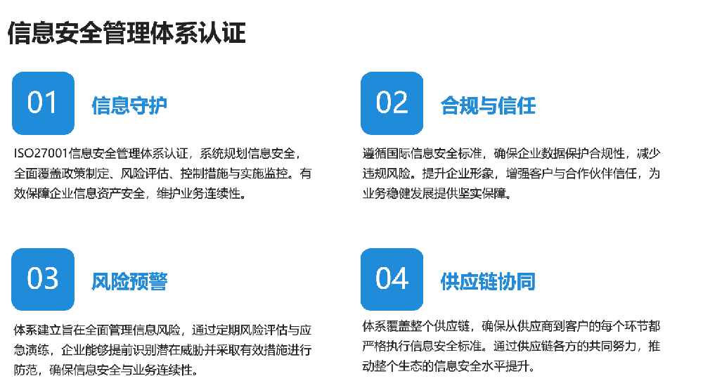 信息安全管理体系认证