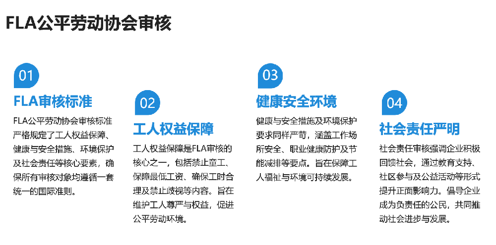 FLA公平劳动协会审核